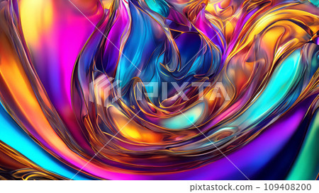 Colorful abstract pattern with metal texture Colorful abstract pattern with metal texture 109408200