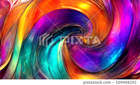 Colorful abstract pattern with metal texture 109408201