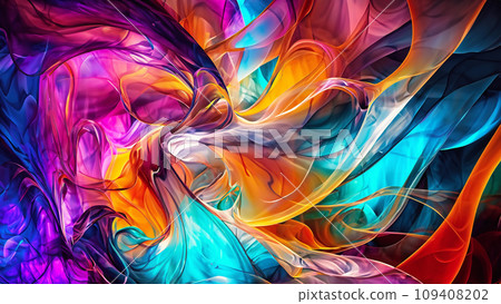 Colorful abstract pattern with metal texture Colorful abstract pattern with metal texture 109408202