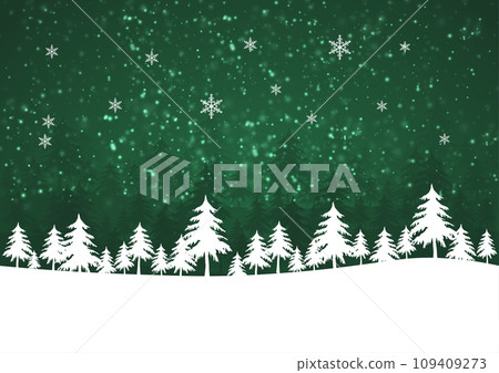 Holiday winter green background for Merry Christmas Holiday winter green background for Merry Christmas 109409273