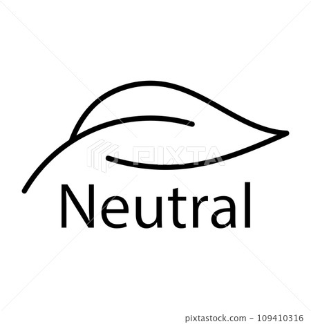 Icon with zero emission symbol concept. greenhouse gas carbon credit design. protect ecological green vector outline. carbon net zero neutral natural. carbon footprint art pictogram 109410316