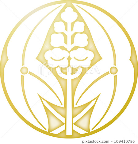 Family crest: Ishimochiji-Nukisawa [Golden color] 109410786