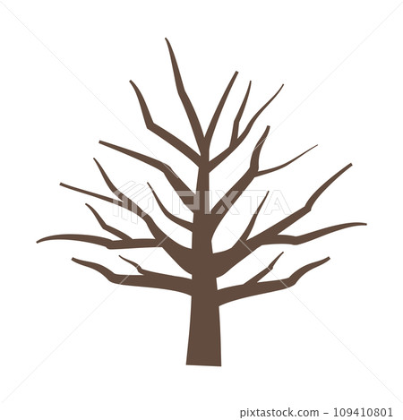 Image illustration of a tree with fallen leaves/dead tree 109410801