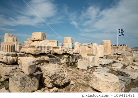 Very beautiful and historic acropolis landscape in athens greece Very beautiful and historic acropolis landscape in athens greece 109411451