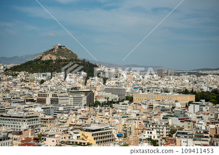希臘雅典非常美麗且歷史悠久的衛城景觀 109411453