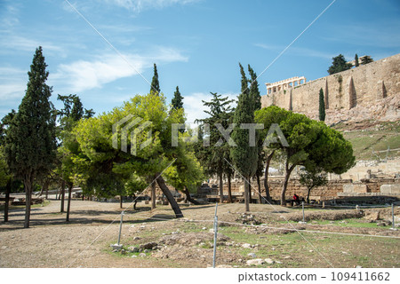 Very beautiful and historic acropolis landscape in athens greece Very beautiful and historic acropolis landscape in athens greece 109411662