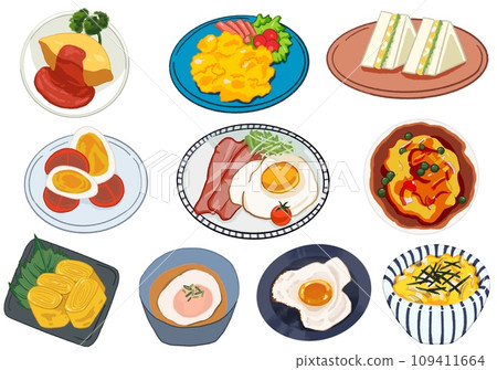 插圖集的蛋菜餚 插圖集的蛋菜餚 109411664
