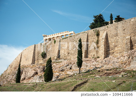 Very beautiful and historic acropolis landscape in athens greece Very beautiful and historic acropolis landscape in athens greece 109411666