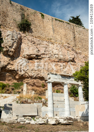 Very beautiful and historic acropolis landscape in athens greece Very beautiful and historic acropolis landscape in athens greece 109411689