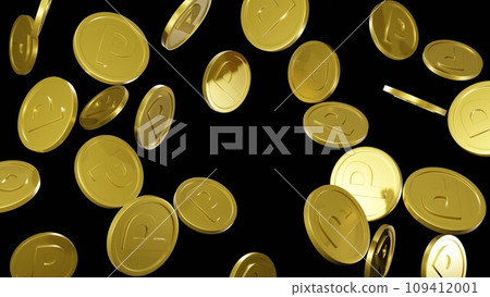 Point coins pouring down Point coins pouring down 109412001