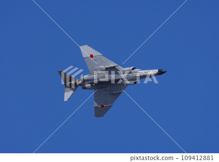 F-4 of the Air Self-Defense Force performing a maneuver flight at the air festival F-4 of the Air Self-Defense Force performing a maneuver flight at the air festival 109412881