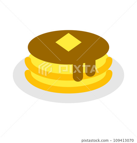 Color style icon representing sweets, pancakes 109413070
