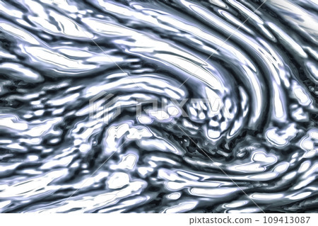 A metallic image texture that melts and mixes with cold silver metallic monotone tone. 109413087