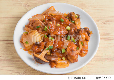 雞肉和蔬菜配番茄醬 雞肉和蔬菜配番茄醬 109413322