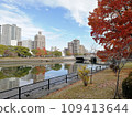 Cityscape reflected in the Kyobashi River in Minami Ward, Hiroshima City, Hiroshima Prefecture Tsurumi Bridge seen from Hijiyama Honmachi 109413644