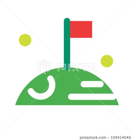 代表空間、月亮旗的顏色樣式圖標 109414048