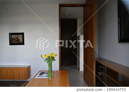 Villa Tugendhat Brno - Czech Republic. Modern architecture of functionalist and internationalist German architect Ludwig Mies van der Rohe. UNESCO World Heritage Site. 109414755