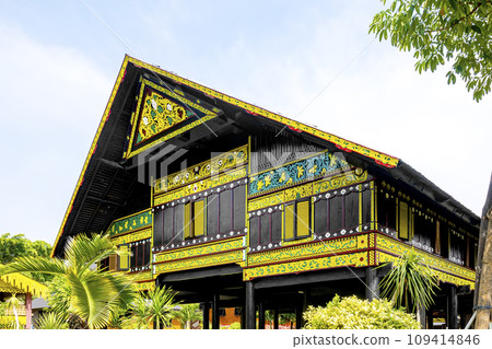 Indonesian traditional houses Indonesian traditional houses 109414846