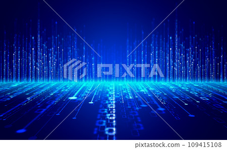 Code up and down high speed flow internet technology big data background 109415108