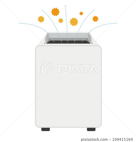 Illustration of an air purifier that sucks pollen Illustration of an air purifier that sucks pollen 109415169