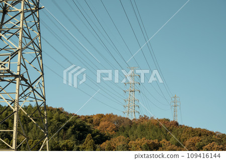 steel tower on the mountain steel tower on the mountain 109416144