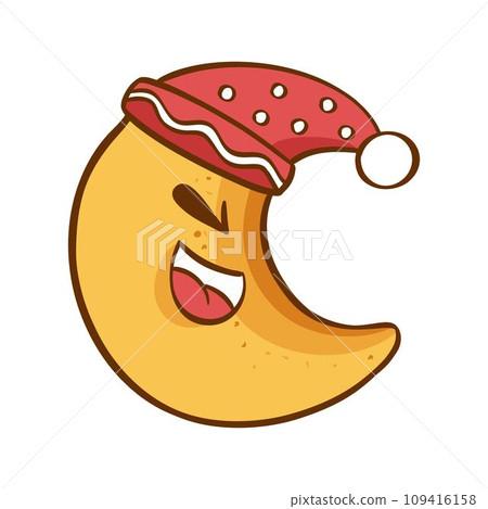 Gingerbread cookies Christmas moon. Vector illustration on a white background Gingerbread cookies Christmas moon. Vector illustration on a white background 109416158