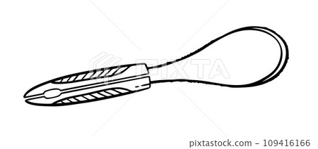 A comb for pets. Pet grooming. Doodle style hand drawn. Vector illustration. A comb for pets. Pet grooming. Doodle style hand drawn. Vector illustration. 109416166