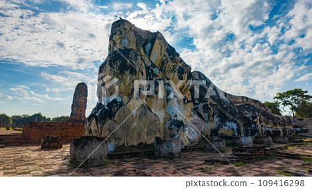 Old reclining Buddha statue at the Religious History Park. Old reclining Buddha statue at the Religious History Park. 109416298