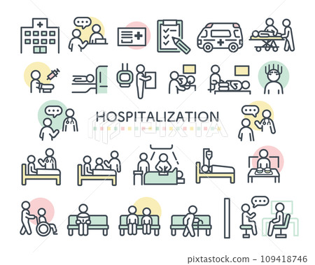 Medical related icon illustration 109418746