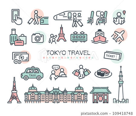 東京旅行圖示集 109418748