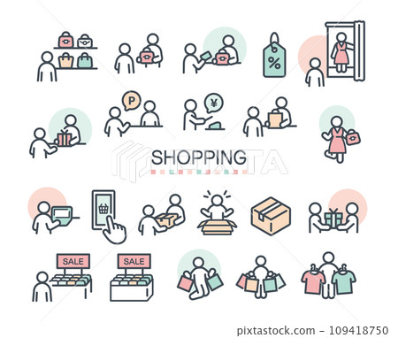 購物圖示集 109418750