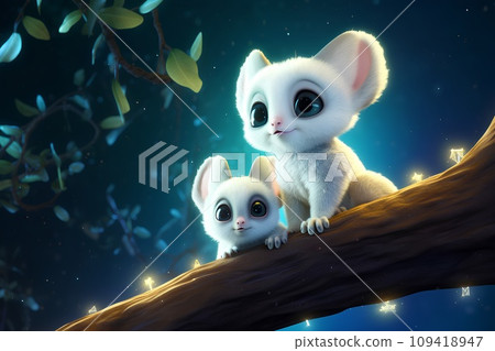 galago on the tree 109418947