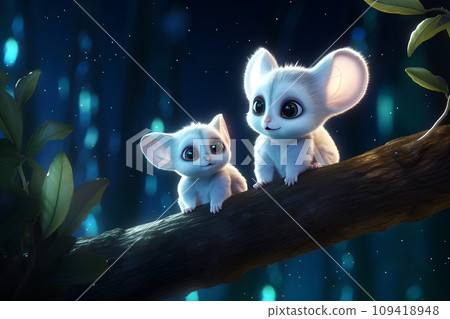 galago on the tree 109418948