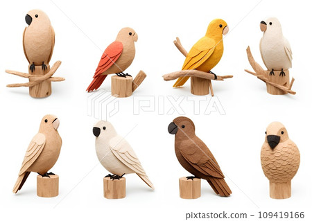 Bird made of wood-2 109419166