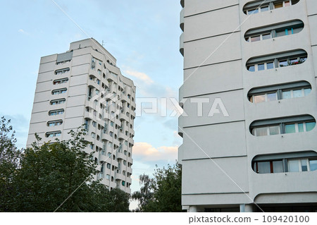 Modern residential complex facade Modern residential complex facade 109420100