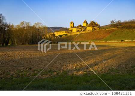 Chateau de Pierreclos castle, Saone-et-Loire departement, Burgundy, France Chateau de Pierreclos castle, Saone-et-Loire departement, Burgundy, France 109421131