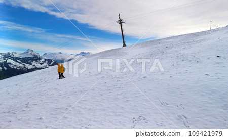 瑞石,皮拉圖斯山,雪景,冀州,阿爾比斯山,瑞士,皮拉圖斯山,雪面,歐洲,阿爾卑斯山, 109421979