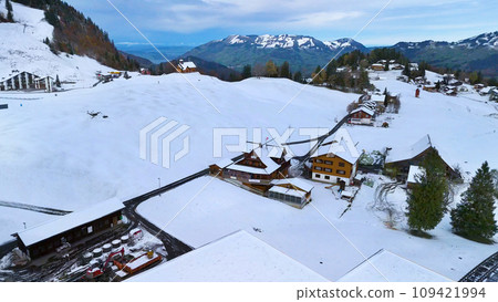 瑞石,皮拉圖斯山,雪景,冀州,阿爾比斯山,瑞士,皮拉圖斯山,雪面,歐洲,阿爾卑斯山, 109421994