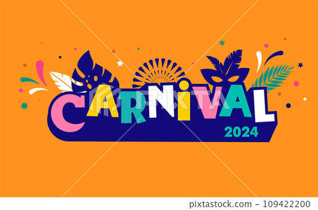 Happy Carnival, colorful geometric background with splashes, speech bubbles, masks and confetti Happy Carnival, colorful geometric background with splashes, speech bubbles, masks and confetti 109422200