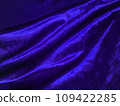 Shiny drape blue velvet fabric pattern material 109422285