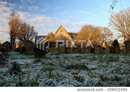 The Auld Kirk Church and Churchyard in Ayr Scotland on a Winter Morning The Auld Kirk Church and Churchyard in Ayr Scotland on a Winter Morning 109422498