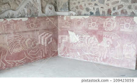 Murals at Teotihuacan ruins [Mexico City] 109423059