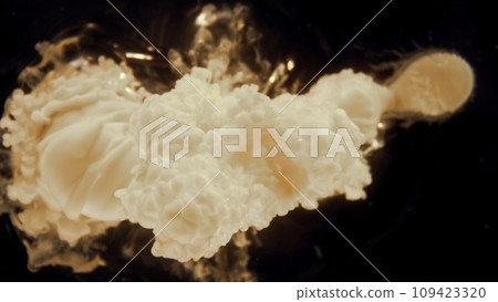 Milk Mixing with Coffee Drink. 109423320