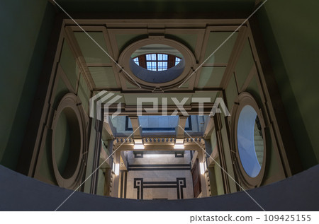 Look down on Interior architecture design of The Victoria and Albert Museum. Look down on Interior architecture design of The Victoria and Albert Museum. 109425155