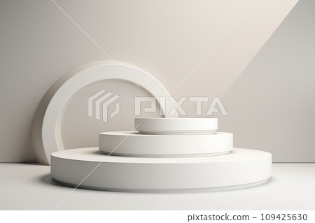 3D podium for product display modern by Generative AI 109425630