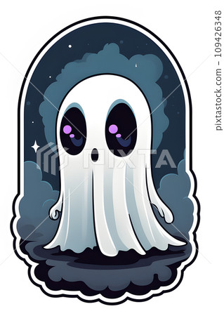 a White Ghost, Cute Little Ghost a White Ghost, Cute Little Ghost 109426348