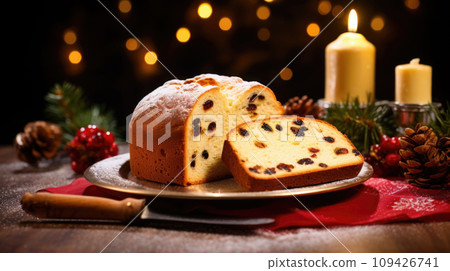 Panettone, a beloved Italian treat, adds festive charm to the Christmas 109426741