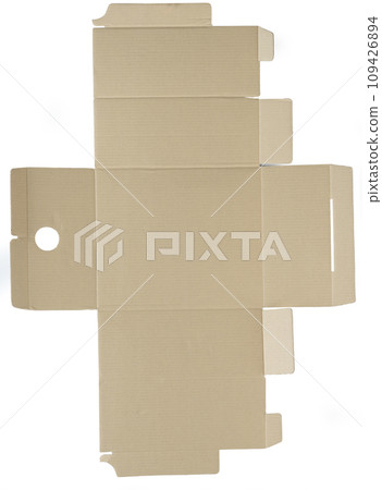 Unfolded box brown paper Unfolded box brown paper 109426894