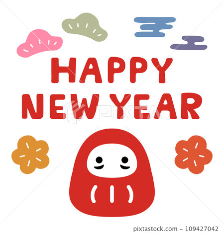 新年達摩賀年片裝飾配件 新年達摩賀年片裝飾配件 109427042