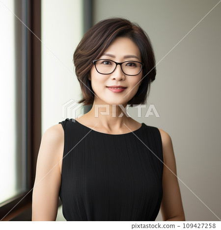 Calm business woman AI generated 109427258